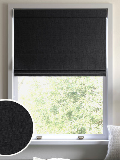 Next Paso Charcoal Grey Made To Measure Roman Blinds- Buy online at McGrocer