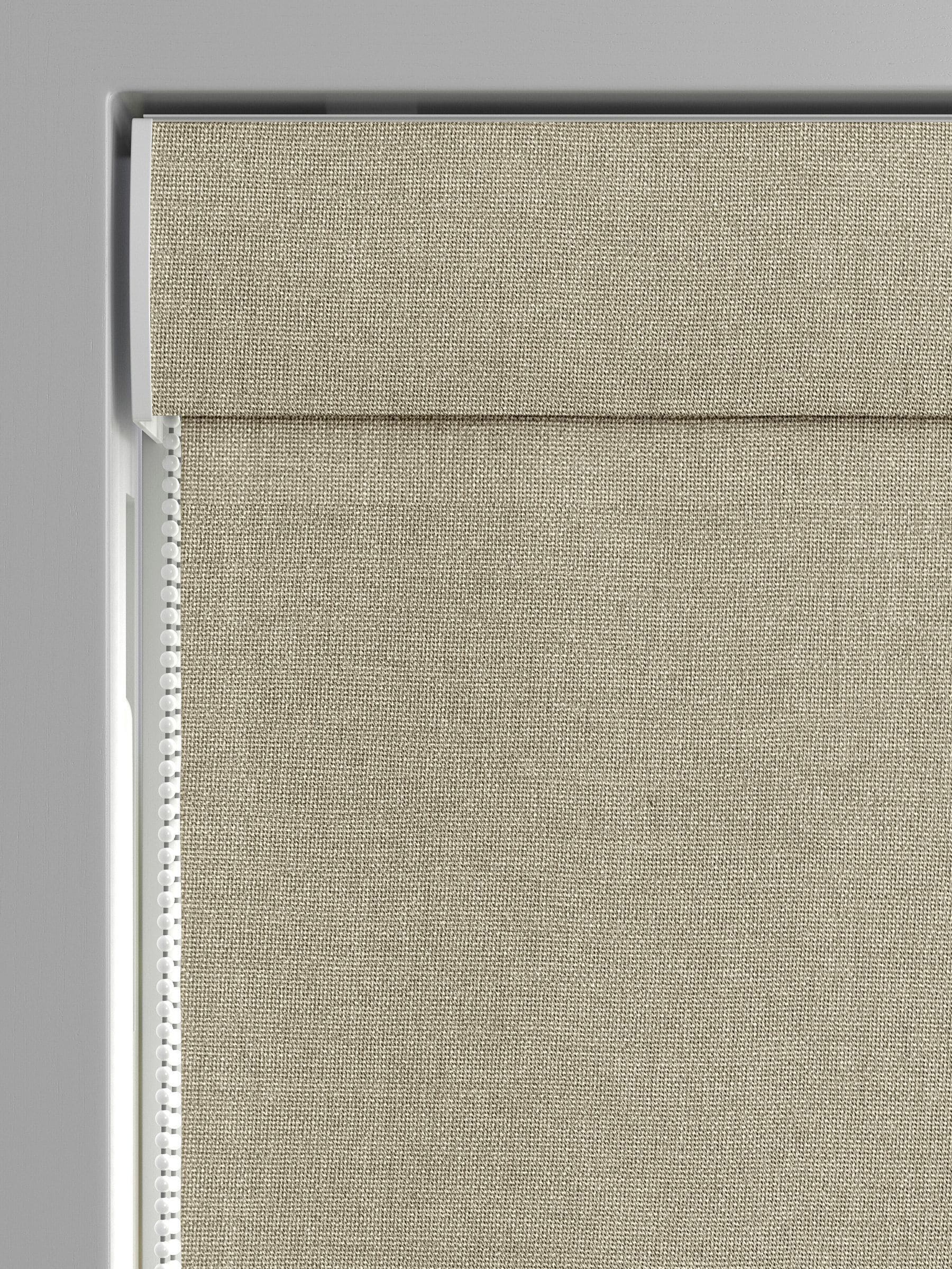 Harvi oatmeal natural roman blind made to measure - British product