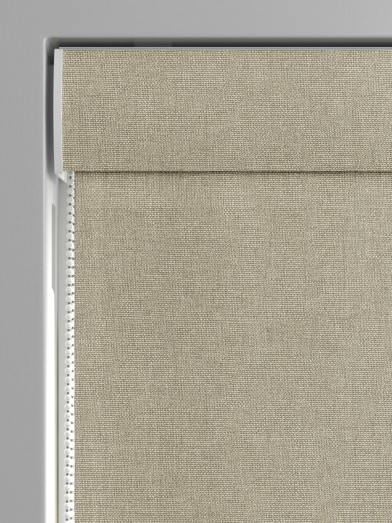 Harvi oatmeal natural roman blind made to measure - British product