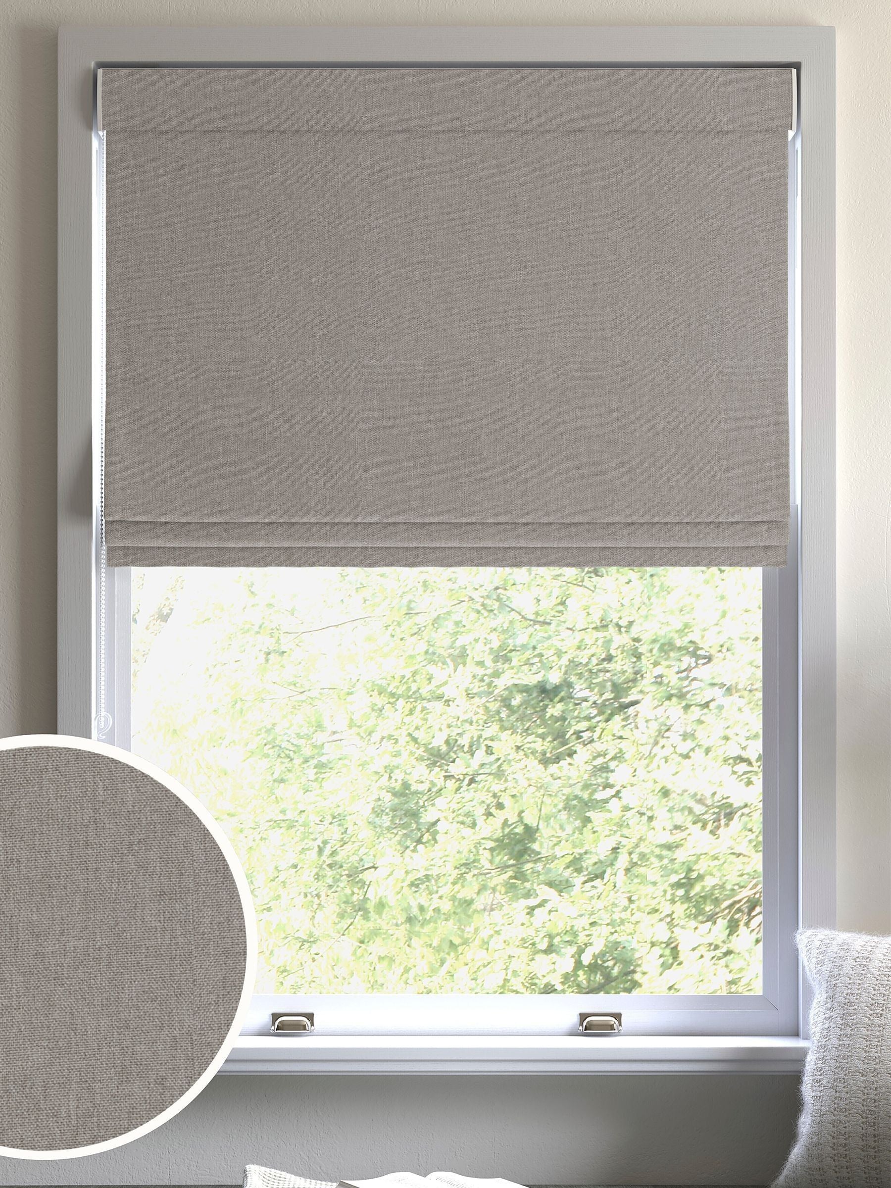 Harvi Otter Brown made to measure roman blind, UK version
