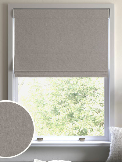 Next Harvi Otter Brown Made to Measure Roman Blind- Buy online at McGrocer