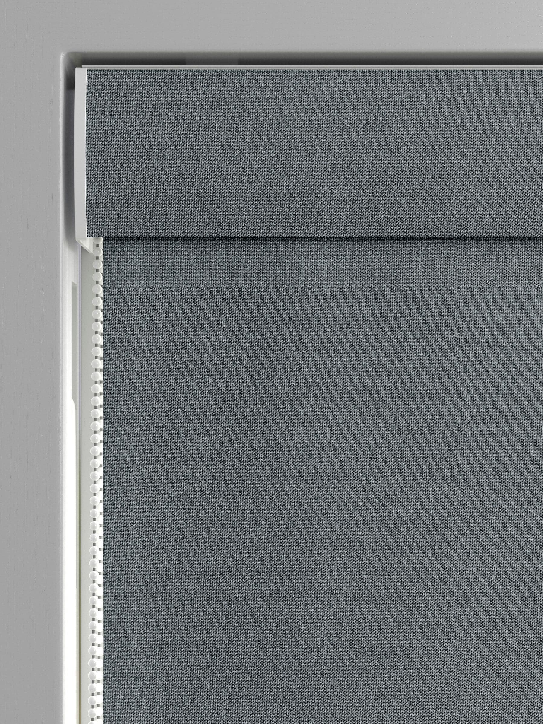 Harvi roman blind made to measure slate grey (British brand)