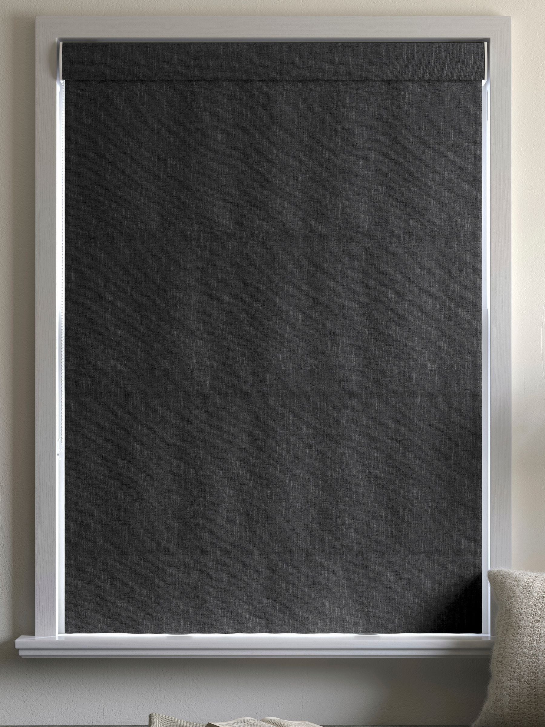 Harvi Roman blinds Smoke Grey made to measure - British product