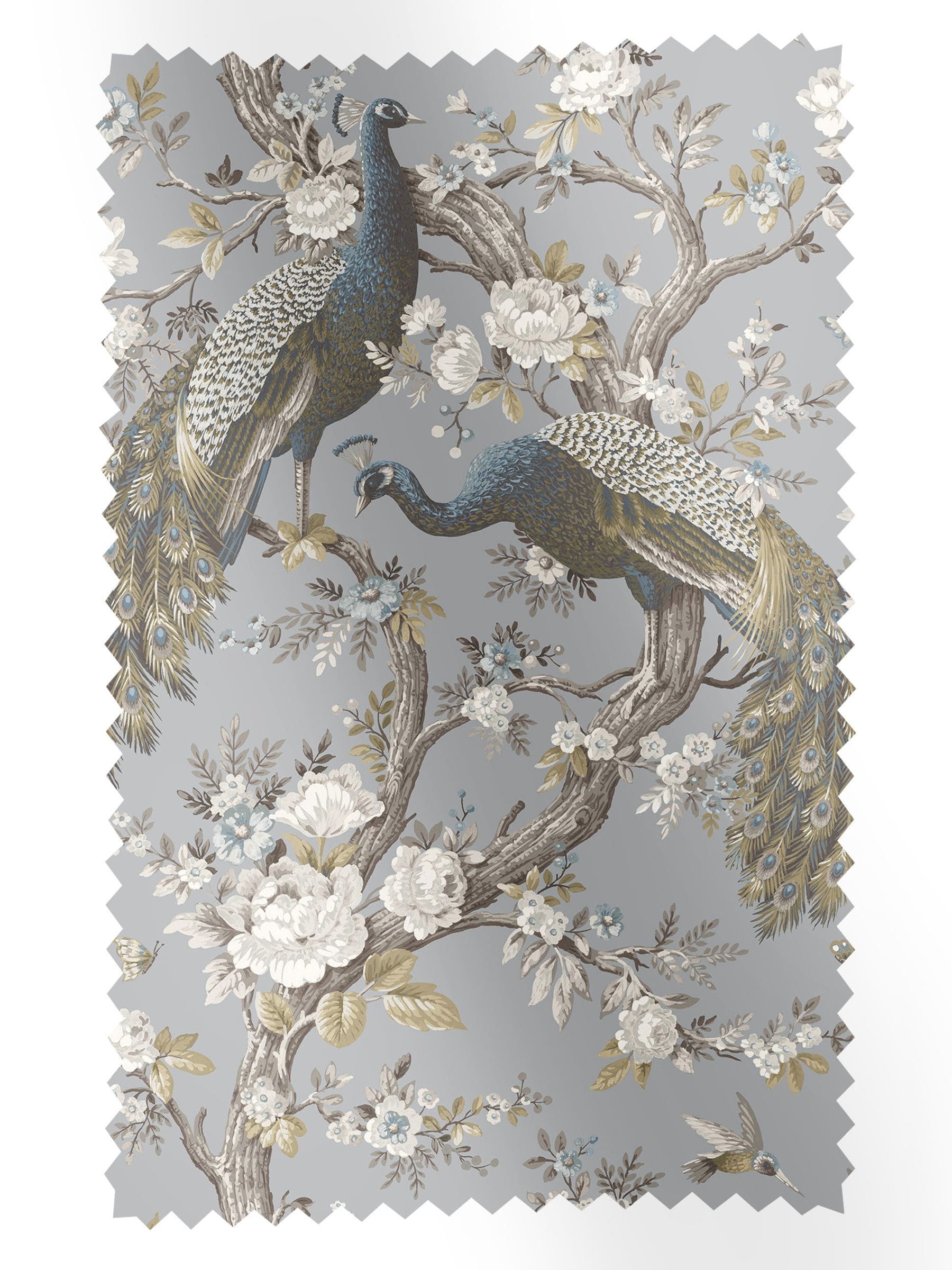 Laura Ashley Blue Belvedere velvet fabric by the metre (British brand)