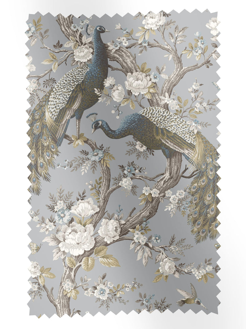 Laura Ashley Blue Belvedere velvet fabric by the metre (British brand)
