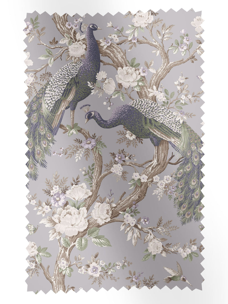 Laura Ashley purple Belvedere velvet fabric by the metre (British brand)