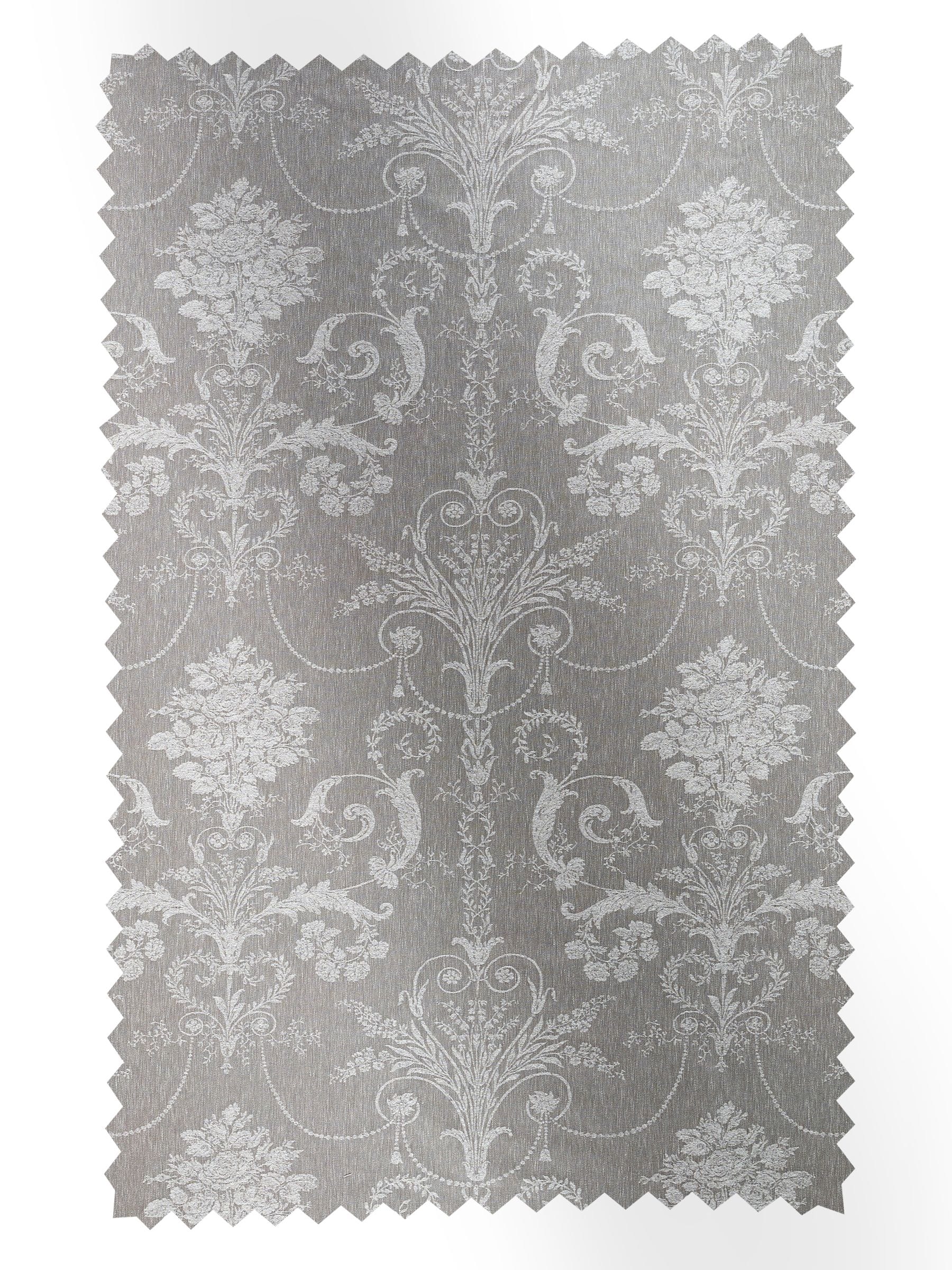 Laura Ashley steel grey Josette woven fabric by the metre, imported from the UK
