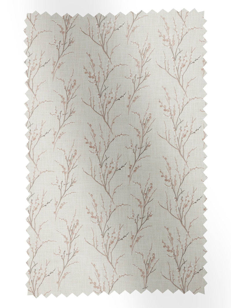Laura Ashley blush pink embroidery fabric by the metre - British product