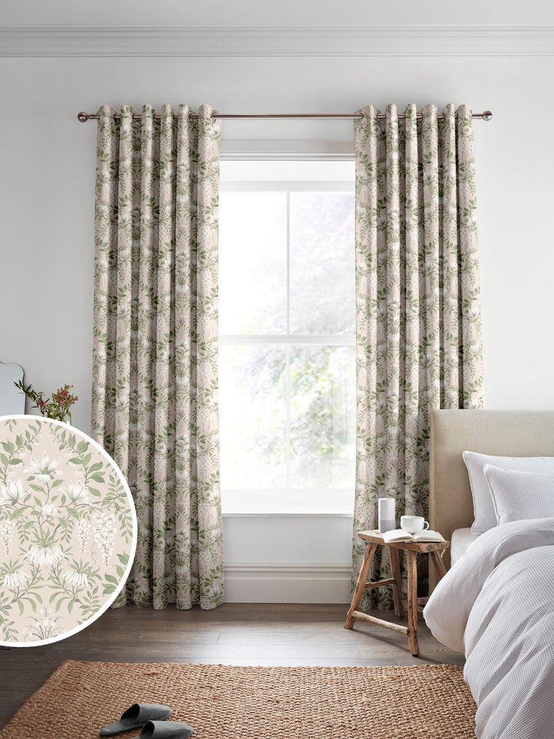 Laura Ashley Parterre blush pink cotton fabric (British brand)