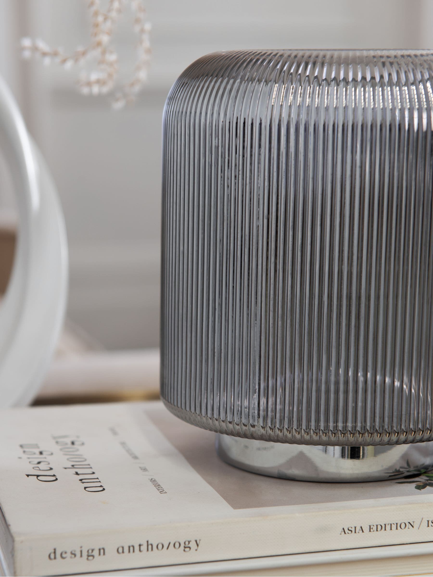Smoke Grey Evie Battery Operated Ambient Lamp