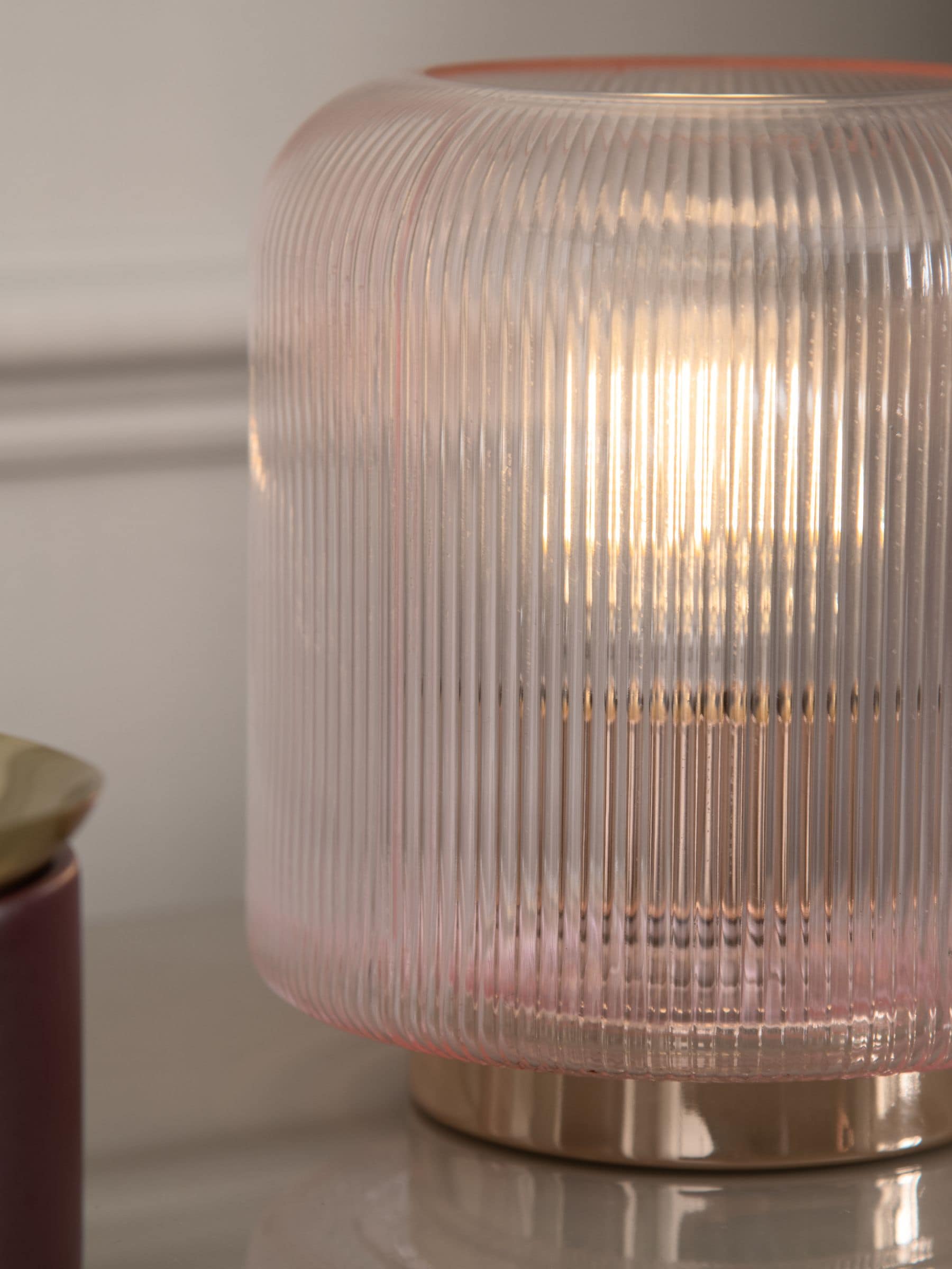 Rose Pink Evie battery operated ambient lamp (British brand)