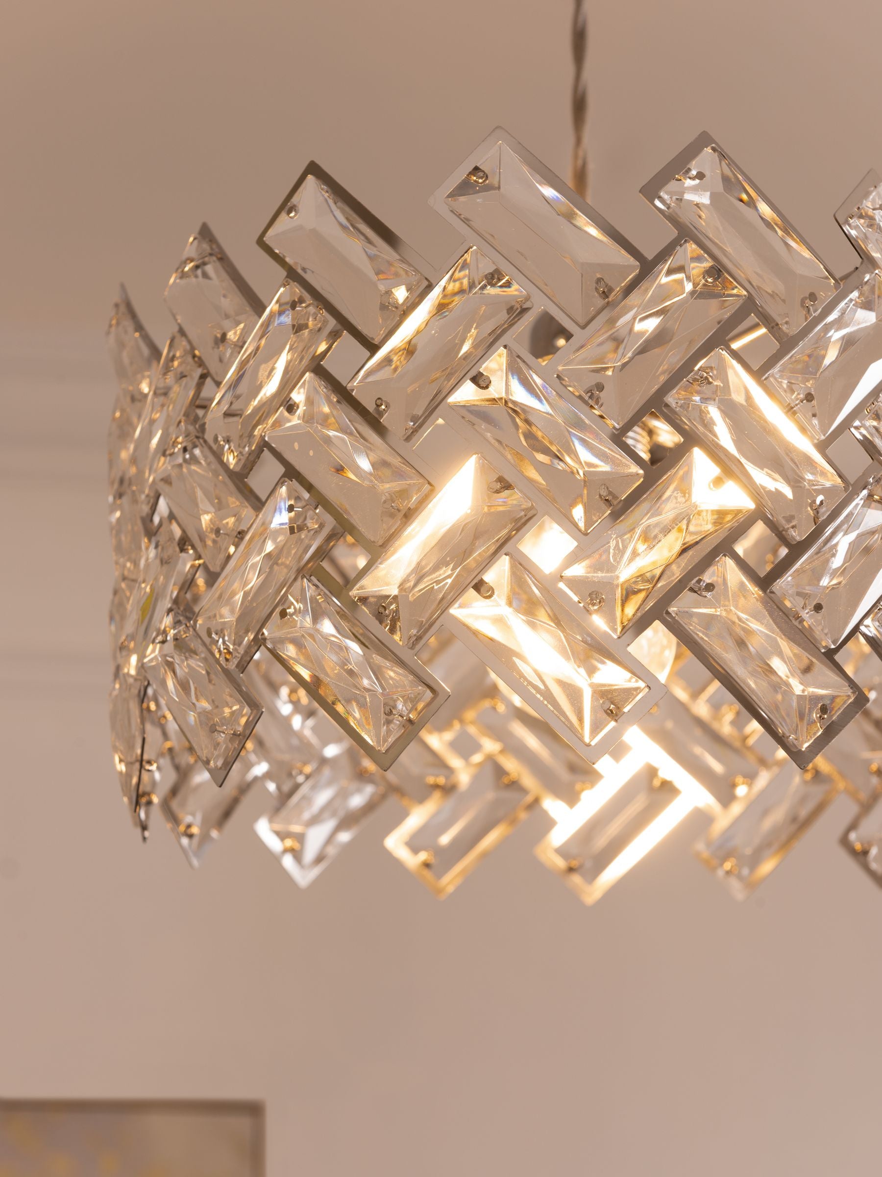Next Clear Wentworth Easy Fit pendant lamp shade, imported from the UK