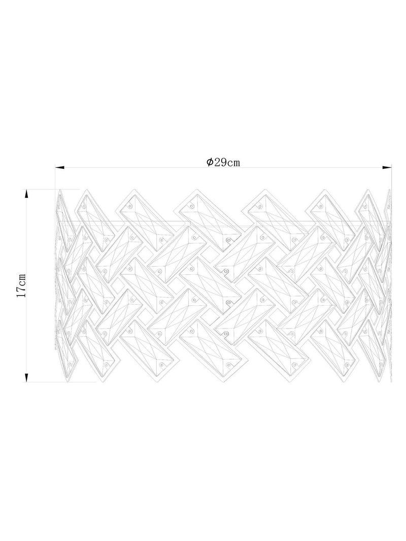 Next Clear Wentworth Easy Fit pendant lamp shade, imported from the UK