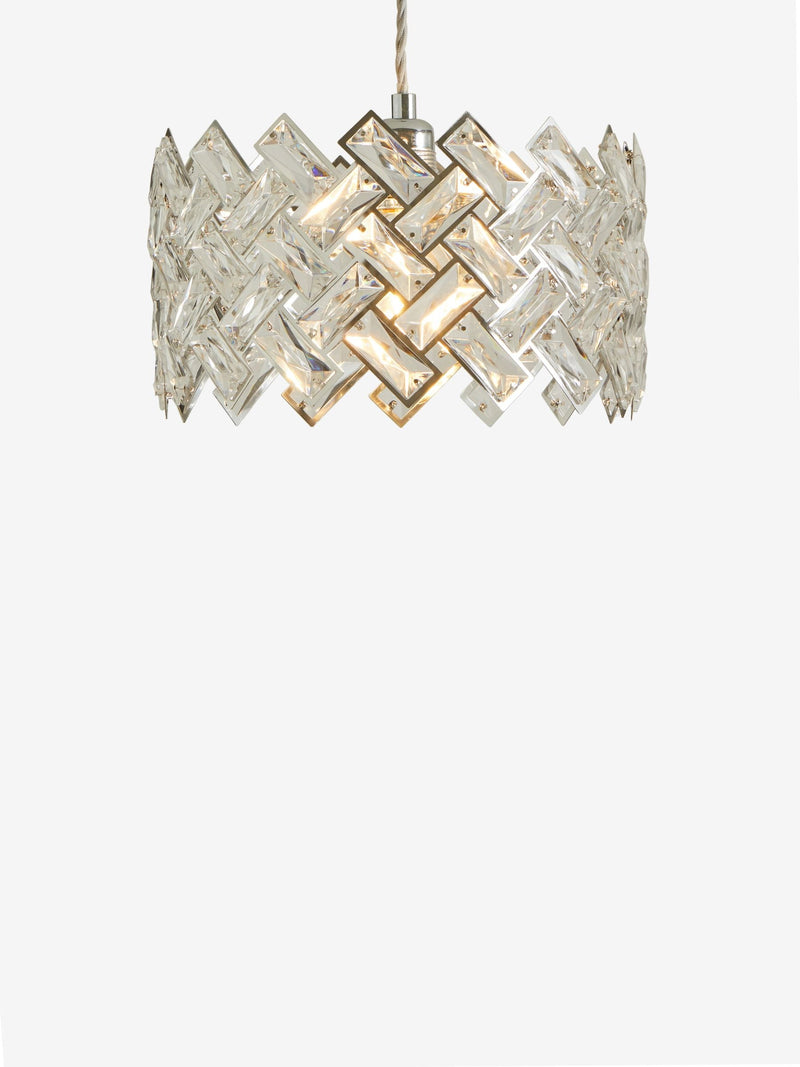 Next Clear Wentworth Easy Fit pendant lamp shade, imported from the UK