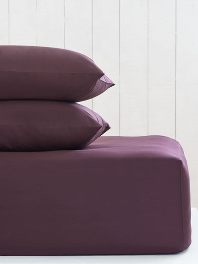 Drap-housse de lit extensible extra profond mi-coton violet mûre Next - Achetez en ligne sur McGrocer