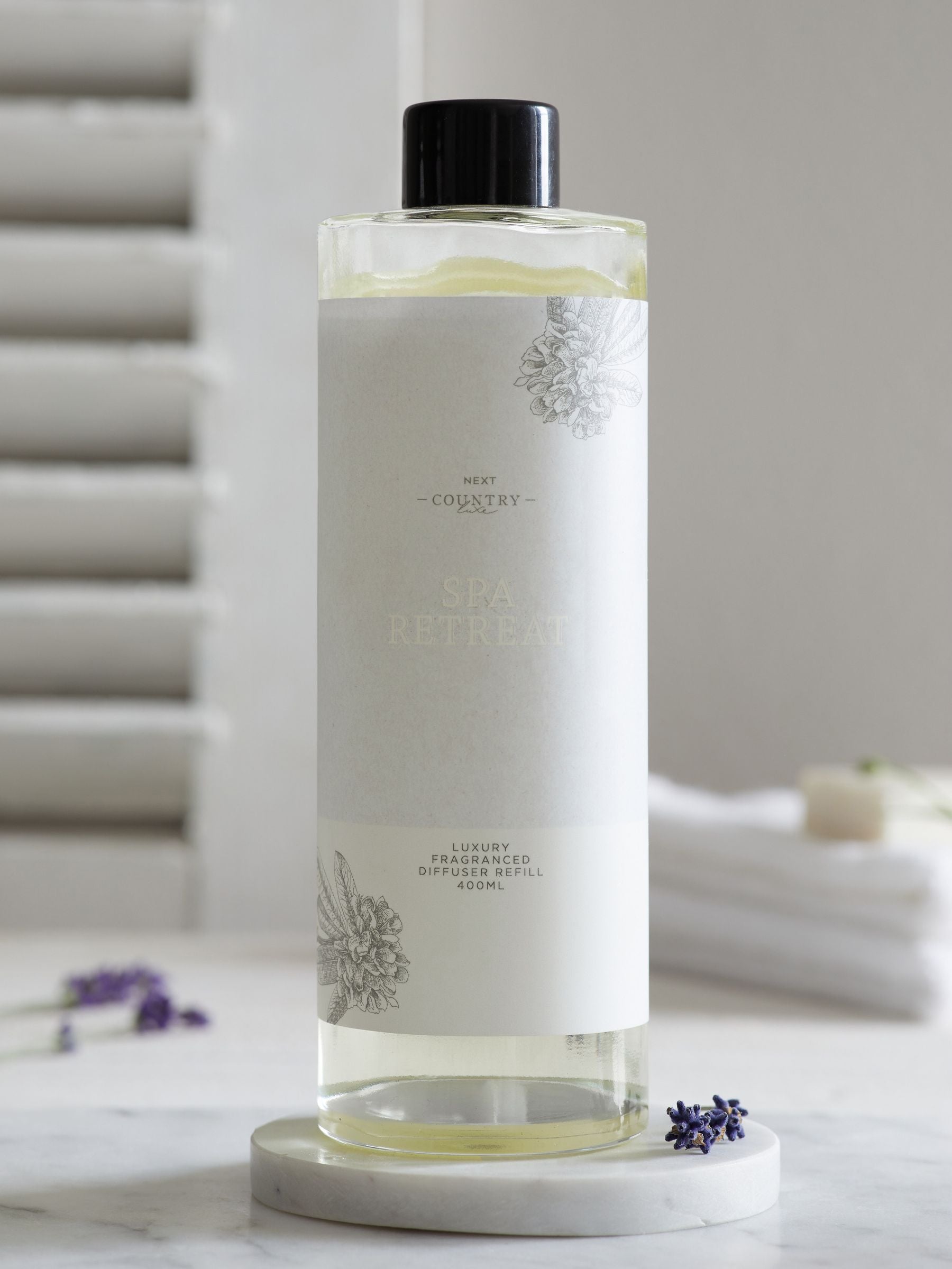 Country Luxe Spa Retreat Lavender and Geranium Reed Diffuser Refill 200ml