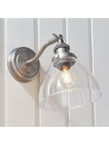 Gallery Home Brushed Silver Pierre wall light (British brand)