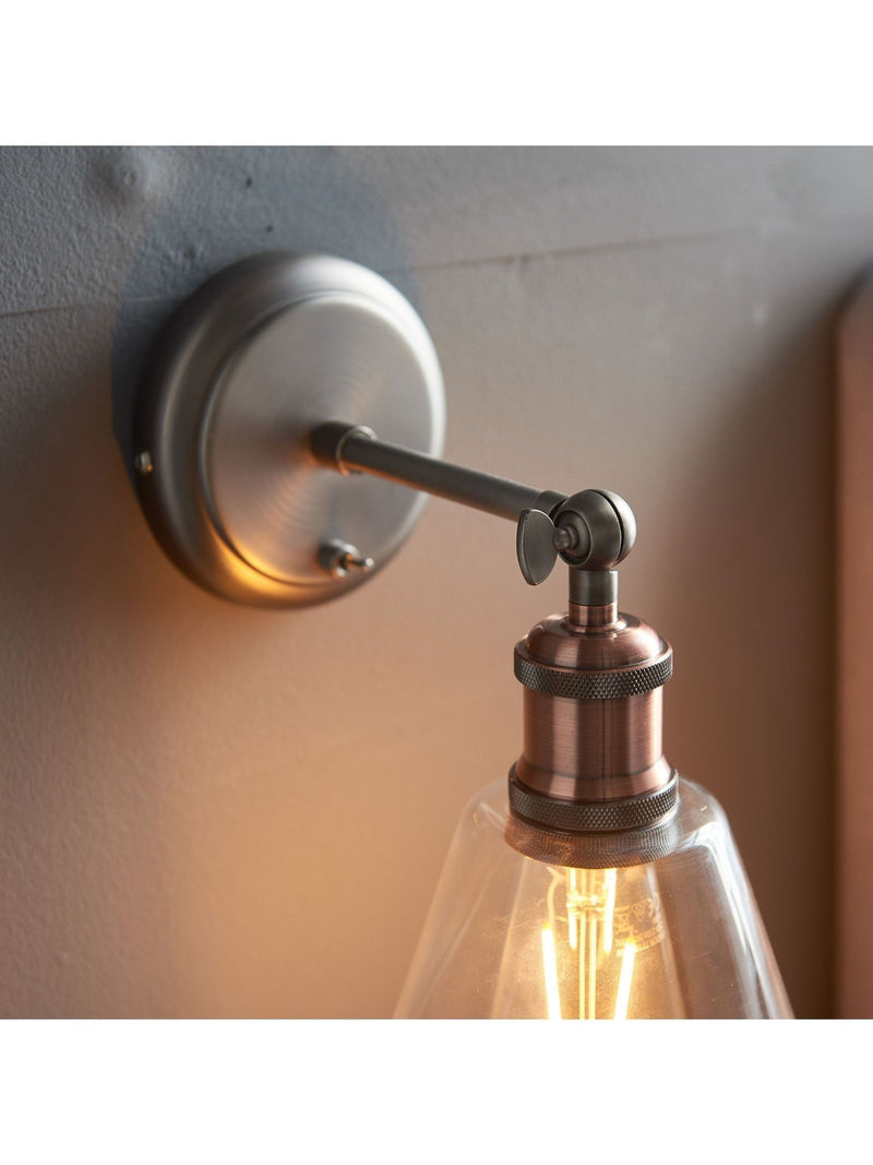 Gallery Home Hamilton Clear Shade wall light (British brand)