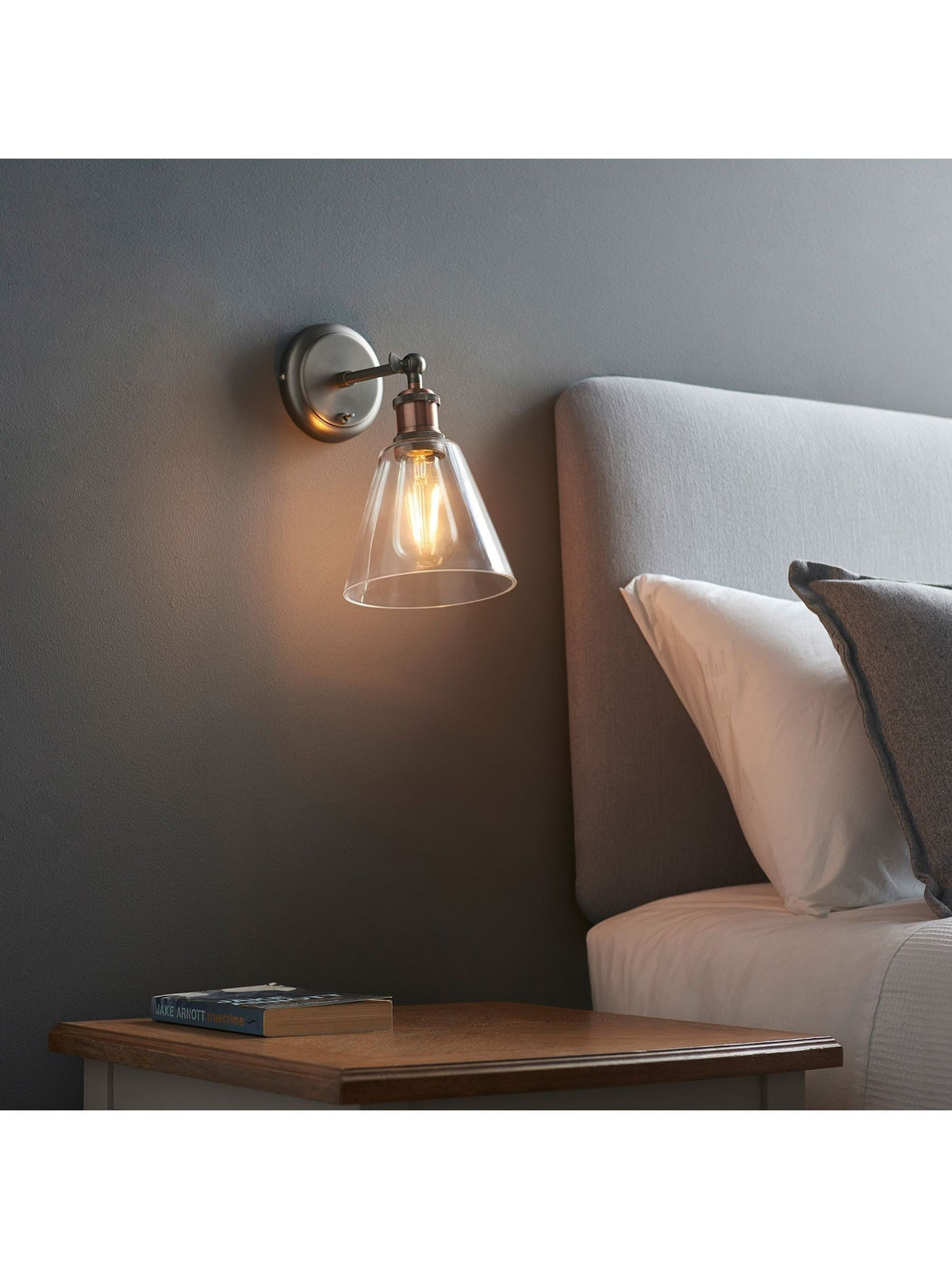 Gallery Home Hamilton Clear Shade wall light (British brand)