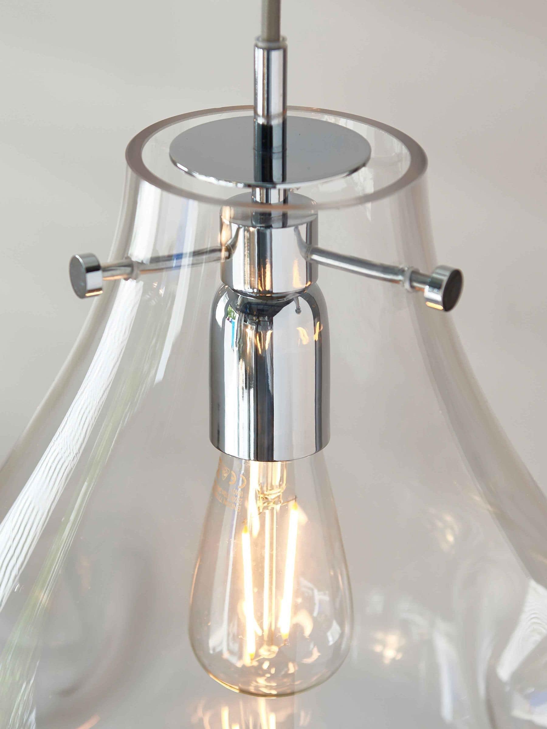 Gallery Home Silver Ellen ceiling light pendant (British brand)