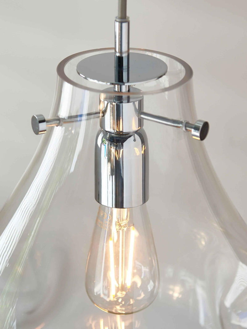 Gallery Home Silver Ellen ceiling light pendant (British brand)