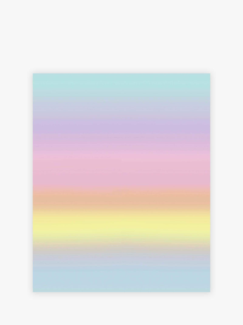 Pink rainbow ombre wallpaper sample A4 size - British product