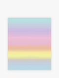 Pink rainbow ombre wallpaper sample A4 size - British product