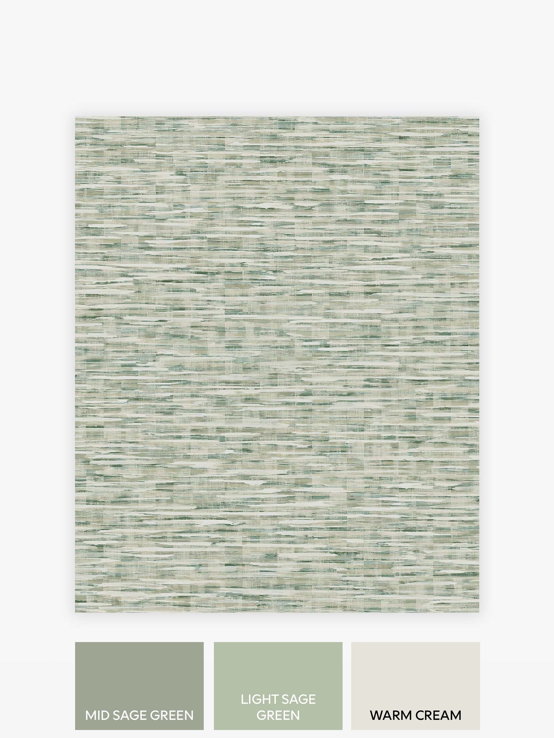 Green watercolour abstract wallpaper sample A4 (British brand)