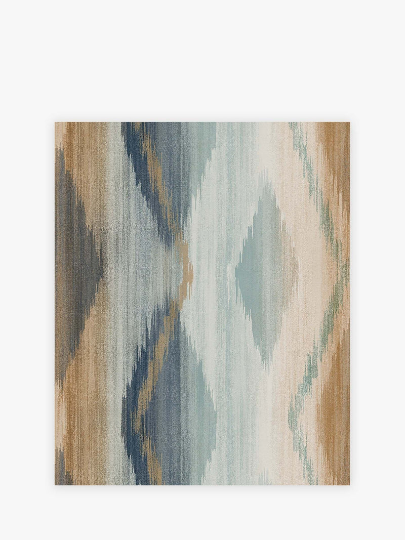 Ikat wallpaper sample orange abstract A4 - British product