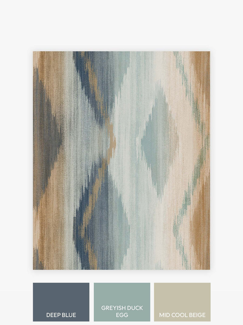 Ikat wallpaper sample orange abstract A4 - British product