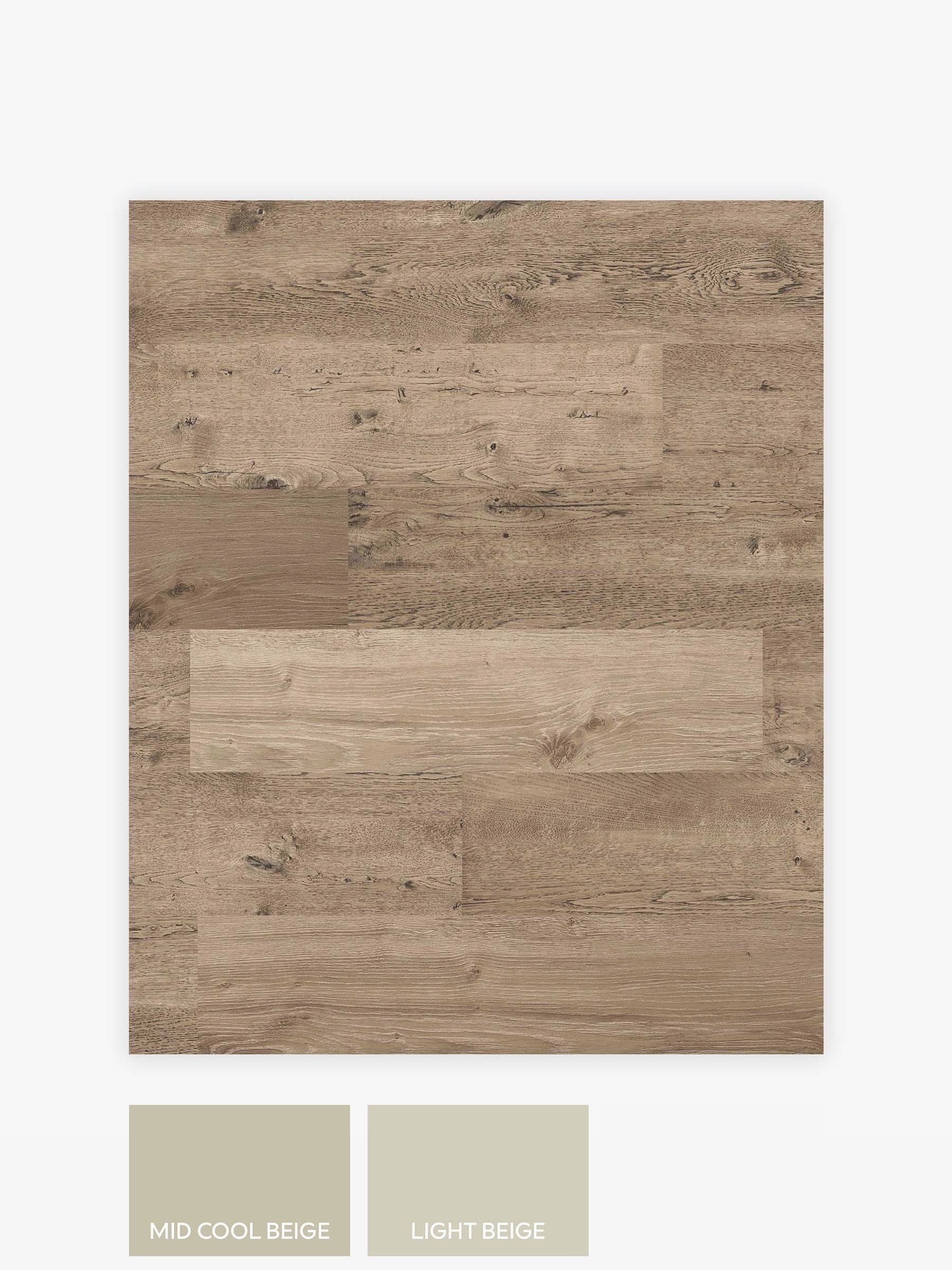 Light natural Bronx wood effect wallpaper sample A4, imported from the UK