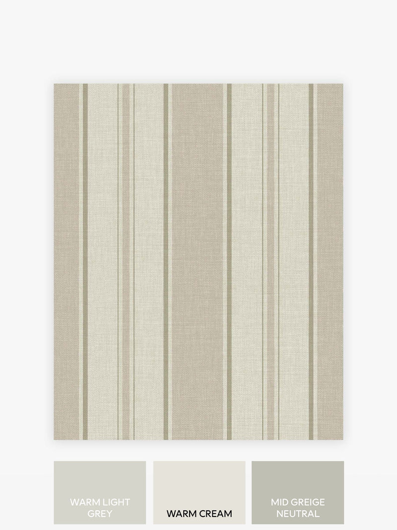 Natural Bold Country Stripe A4 Wallpaper Sample