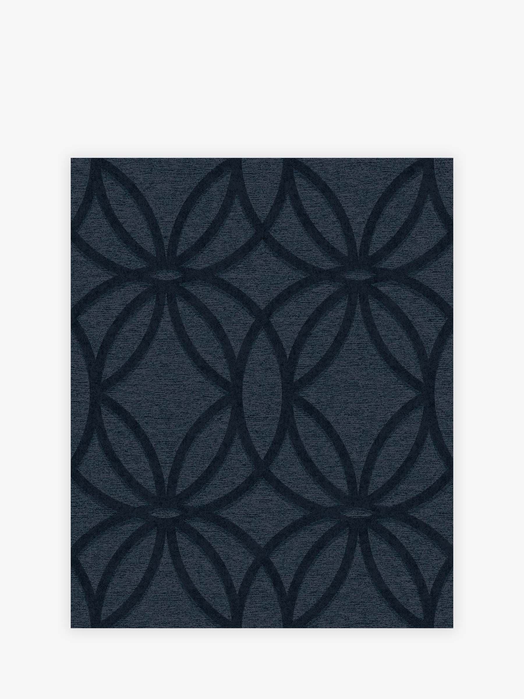 Navy Luxe eclipse wallpaper sample A4, UK version
