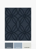 Navy Luxe eclipse wallpaper sample A4, UK version