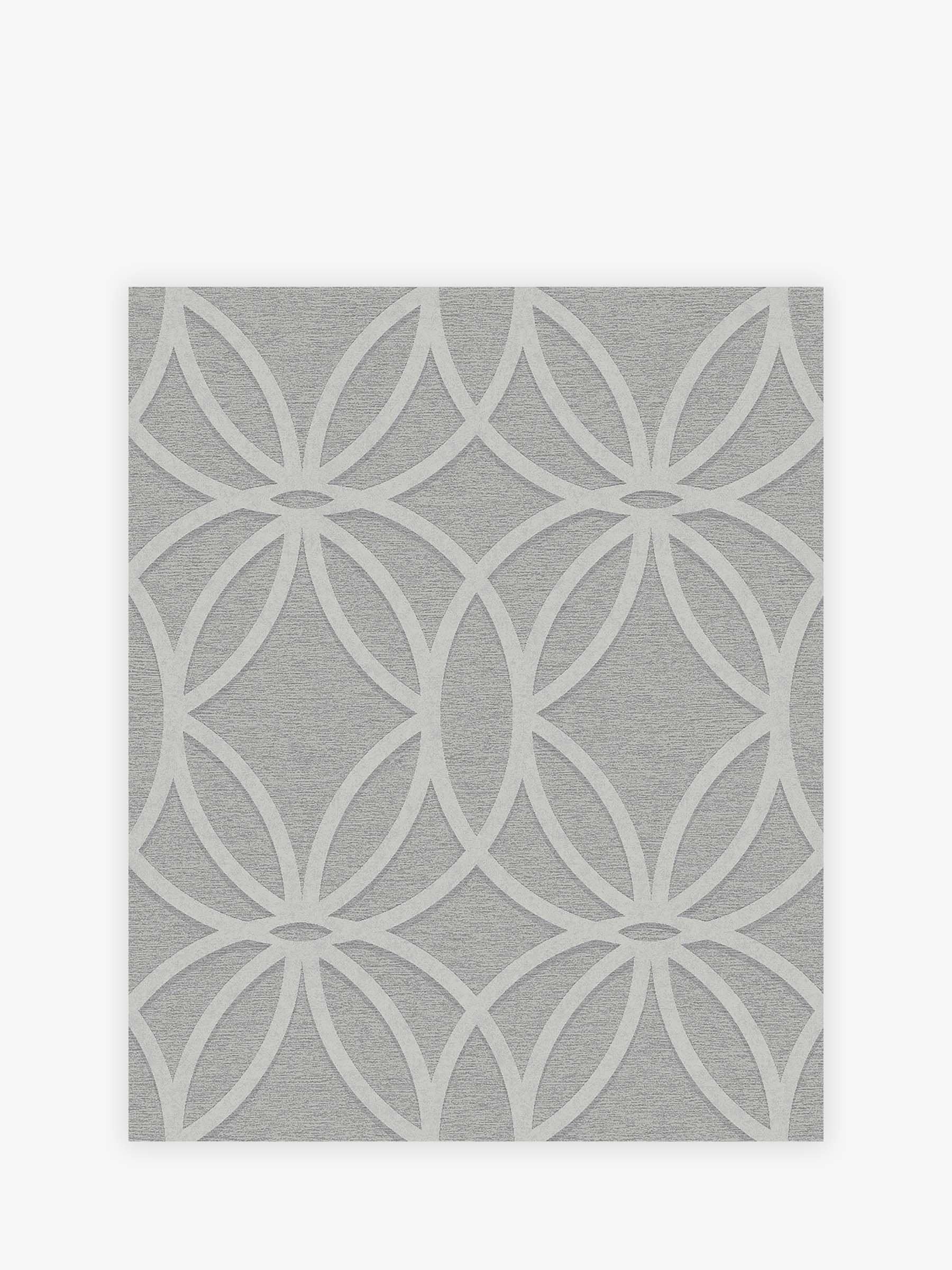 Grey Geometric Luxe A4 Wallpaper Sample
