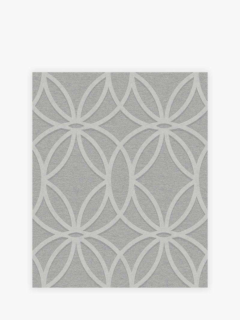 Grey Geometric Luxe A4 Wallpaper Sample