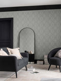 Grey Geometric Luxe A4 Wallpaper Sample