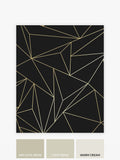 Black Abstract Geo wallpaper sample, imported from the UK