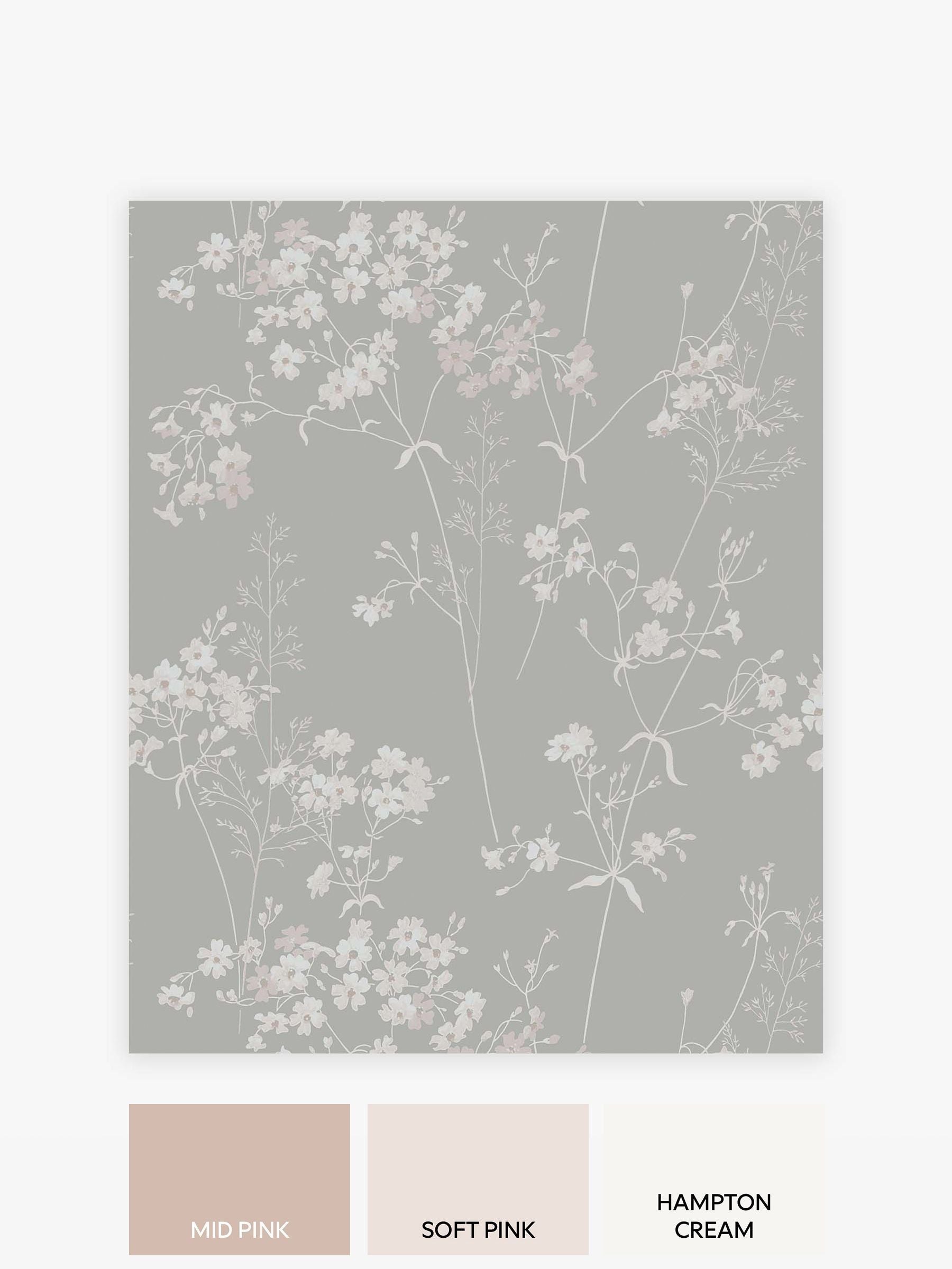 Pink Country Leaves A4 wallpaper sample, imported from the UK