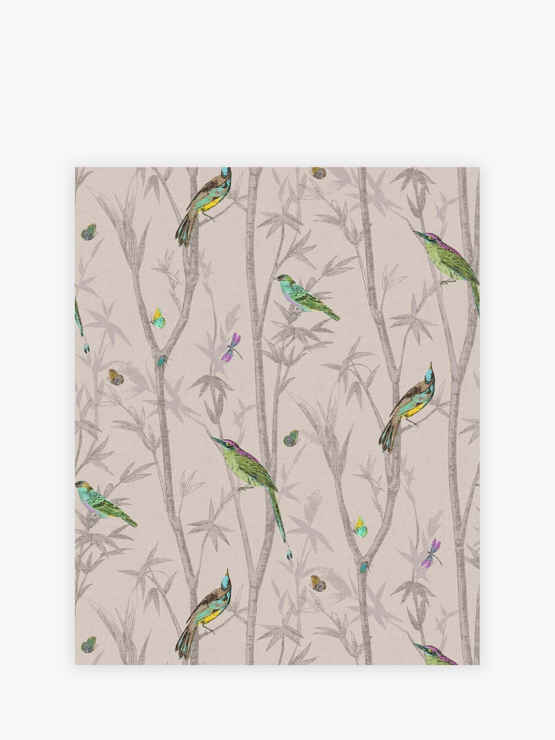 Chinoiserie Bird A4 wallpaper sample, UK version