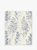 Blue Next Leaf Sprigs wallpaper sample A4, imported from the UK