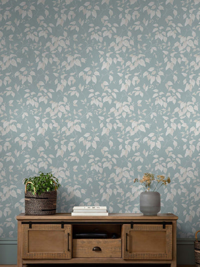 McGrocer Blue Next Country Flowers A4 Wallpaper Sample- Buy online at McGrocer