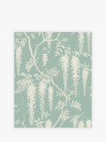 Next floral wallpaper sample duck egg blue A4, UK version