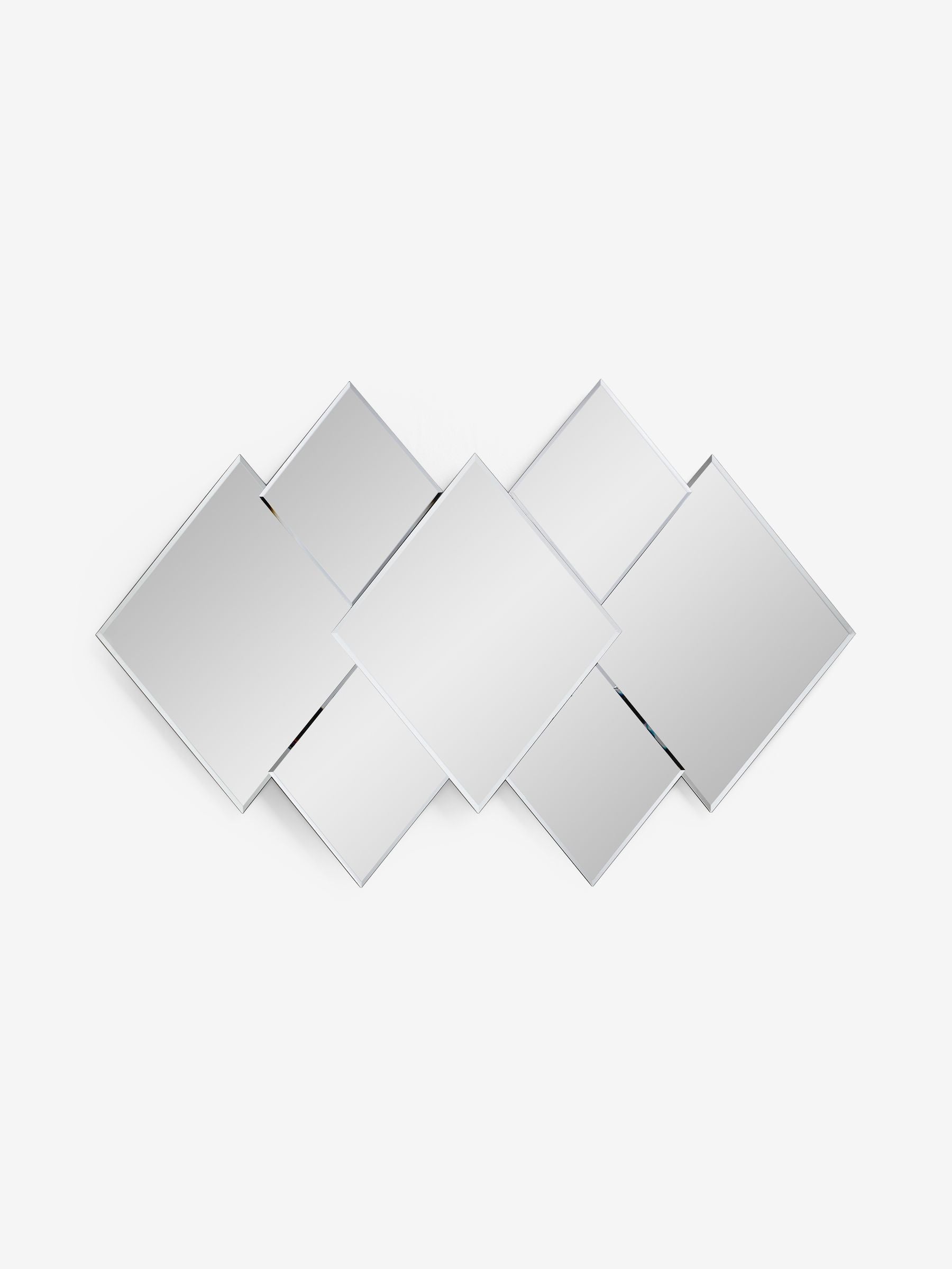 Clear Dakota diamond statement wall mirror - imported from the UK