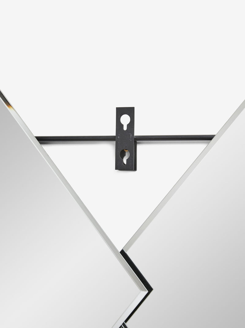 Clear Dakota diamond statement wall mirror - imported from the UK