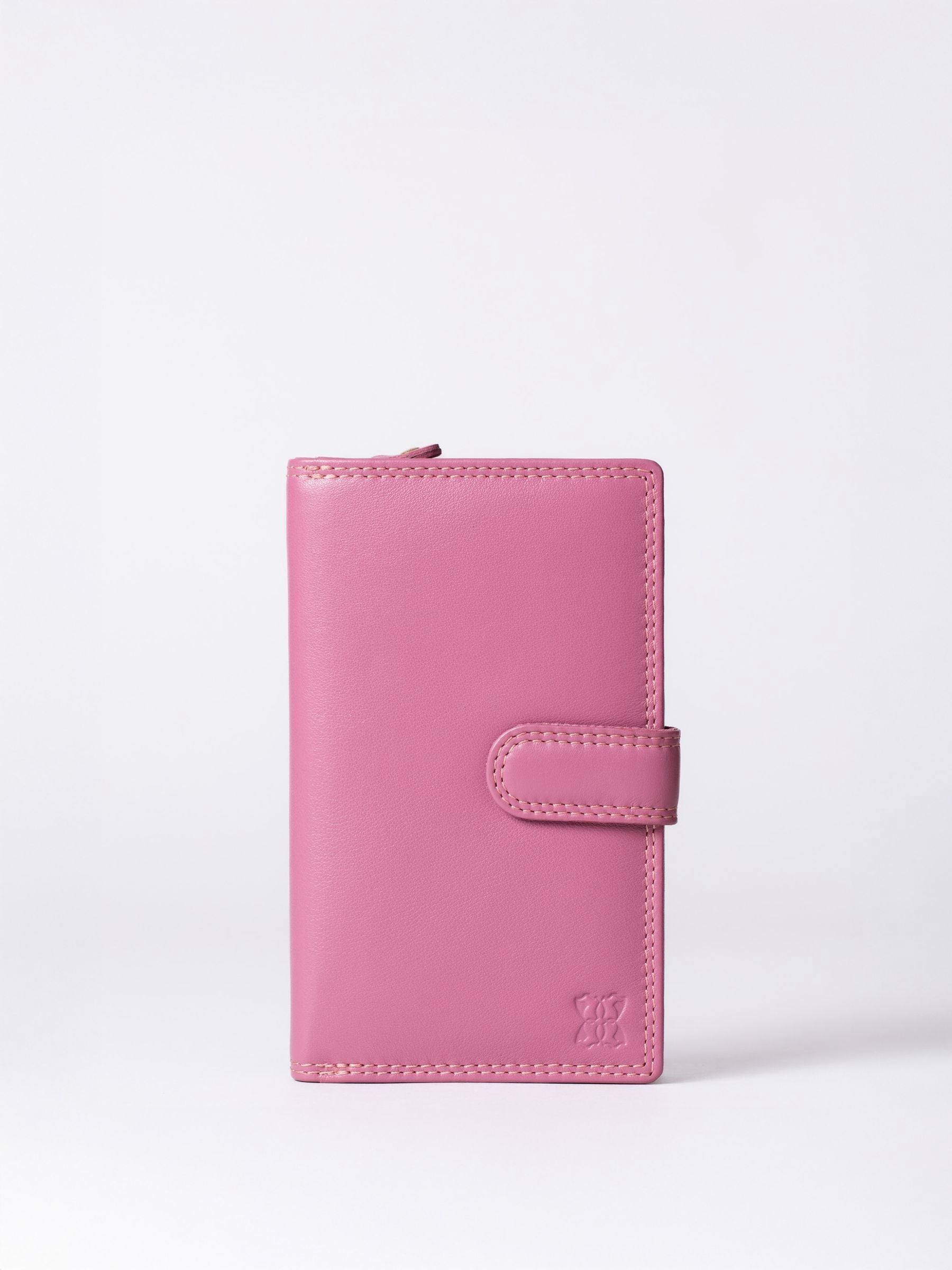Lakeland Leather Black Medium Tab Purse