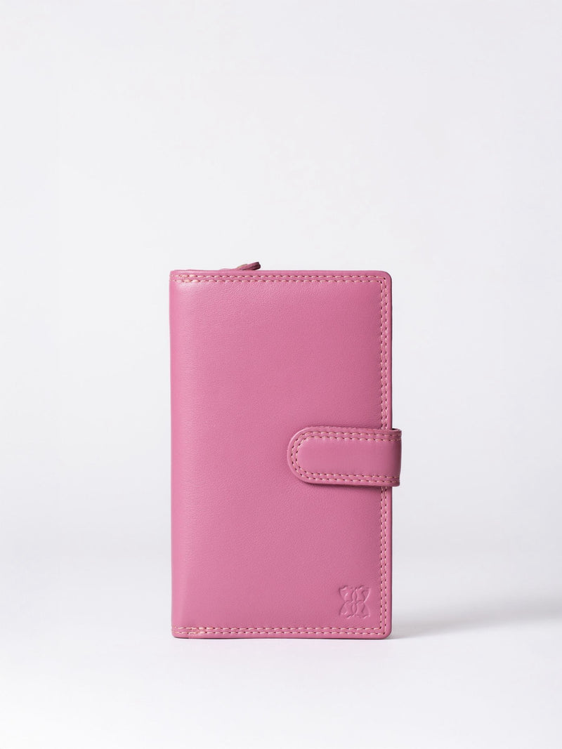 Lakeland Leather Black Medium Tab Purse