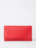 Lakeland Leather Black Large Flapover Purse