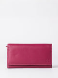 Lakeland Leather Black Large Flapover Purse