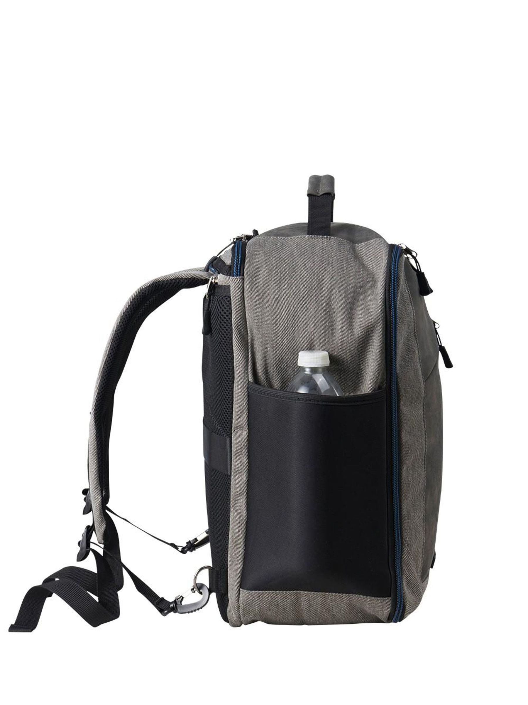 Cabin Max Manhattan travel bag grey blue 40x20x25, imported from the UK
